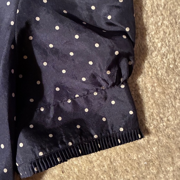 Ralph Lauren Dark Blue Polka Dot Blouse - Picture 3 of 7